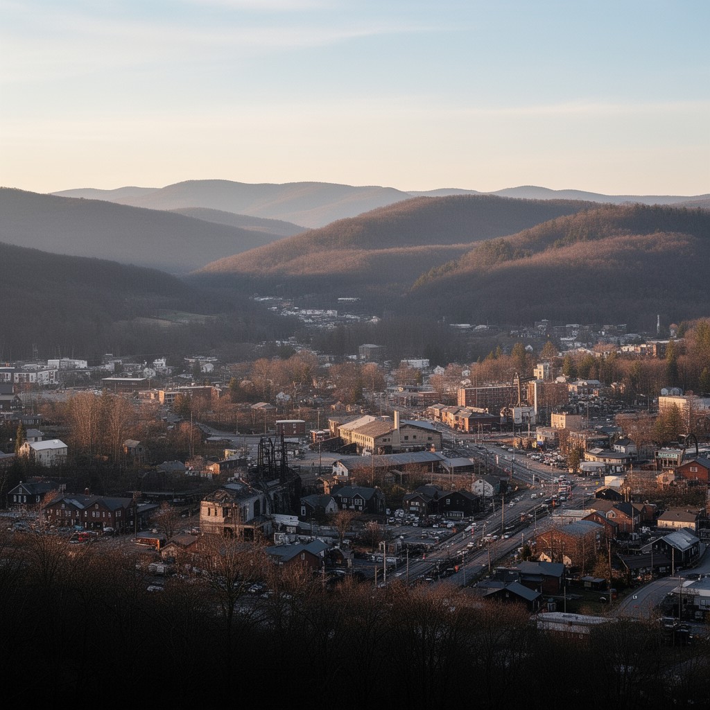 AI-generated illustration of Raleigh County, West Virginia