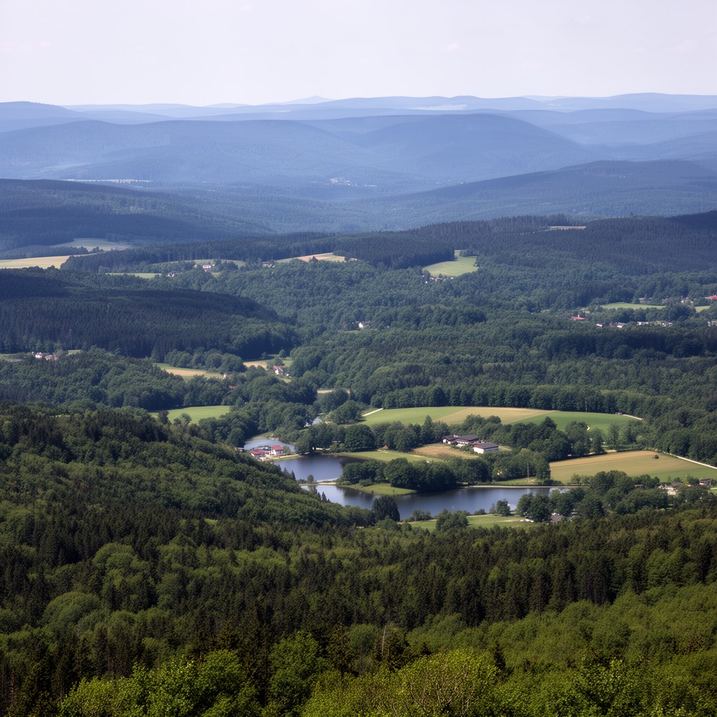 AI-generated illustration of German Central Uplands