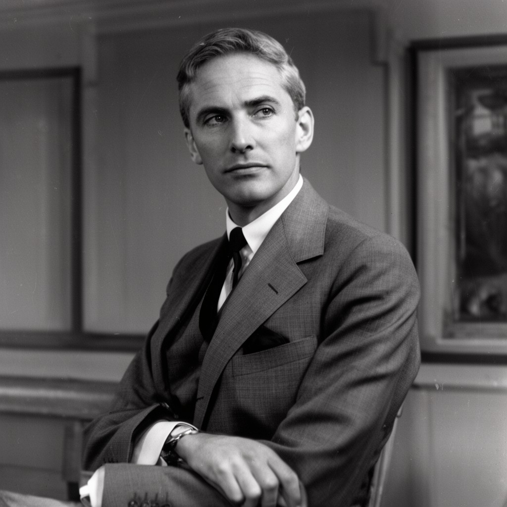 AI-generated illustration of George Lascelles, 7th Earl of Harewood