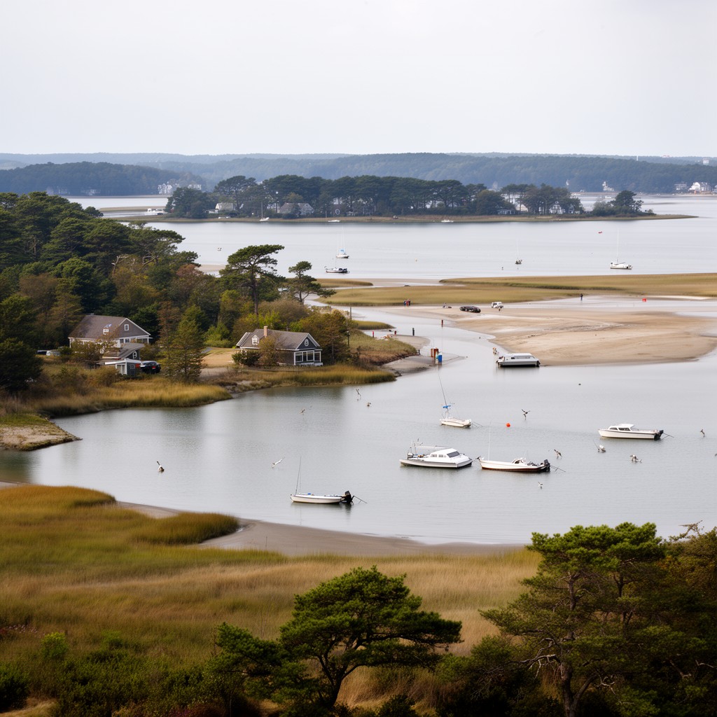 AI-generated illustration of Cape Poge Bay