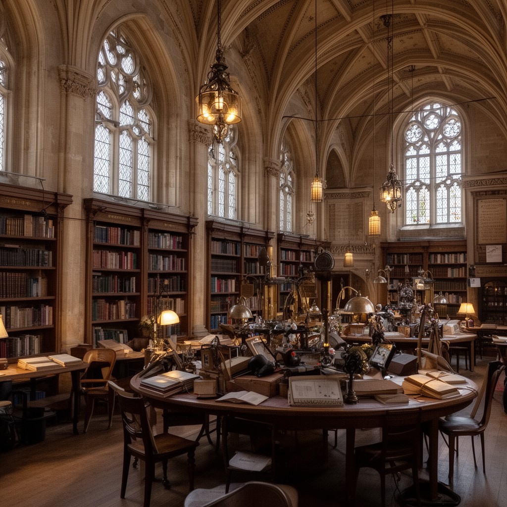 AI-generated illustration of Ward Library