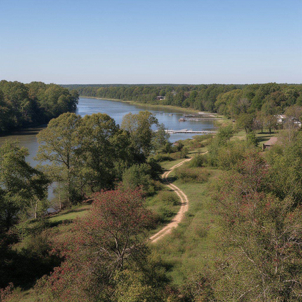AI-generated illustration of Widewater, Virginia