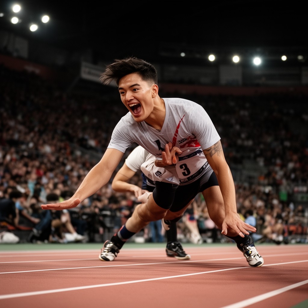 AI-generated illustration of Ashton Eaton