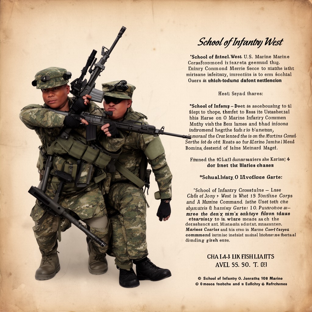 AI-generated illustration of School of Infantry – West