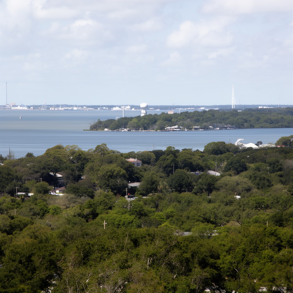 AI-generated illustration of Escambia Bay