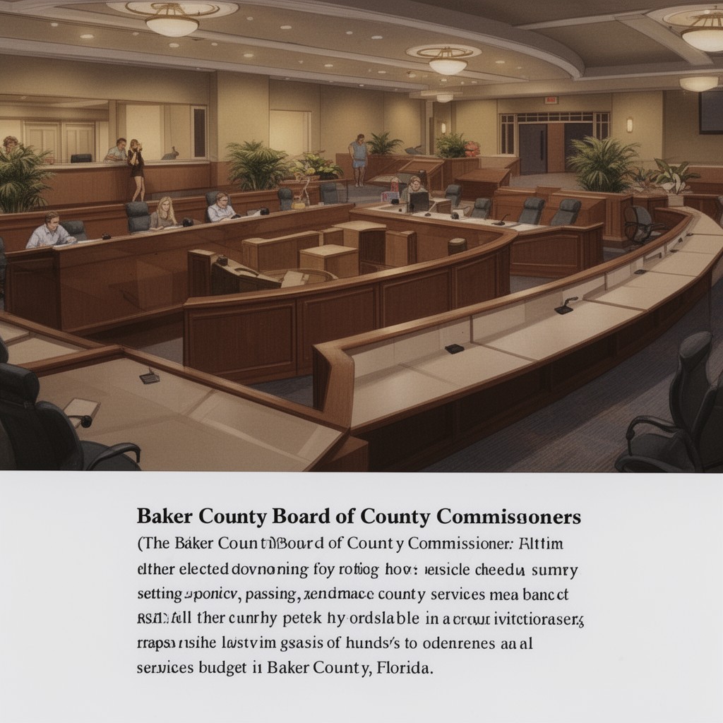AI-generated illustration of Baker County Board of County Commissioners