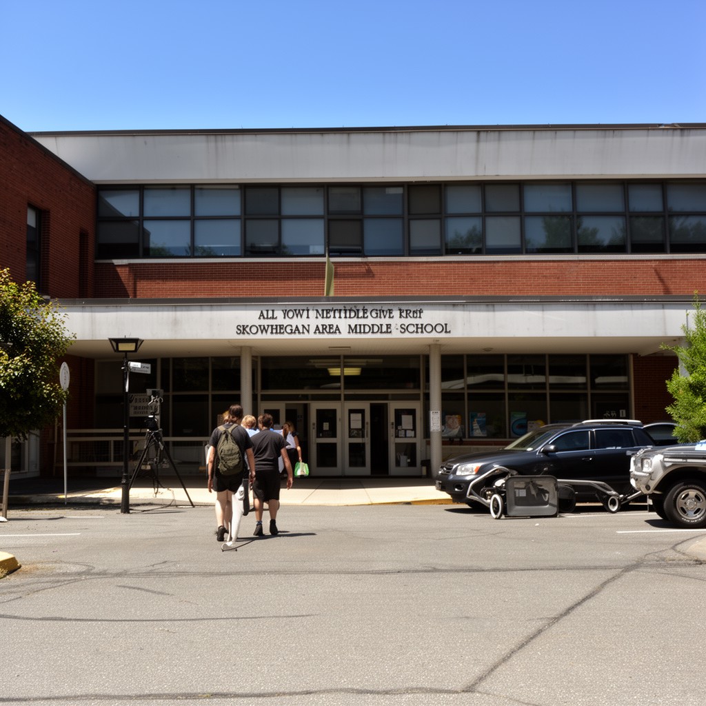 AI-generated illustration of Skowhegan Area Middle School