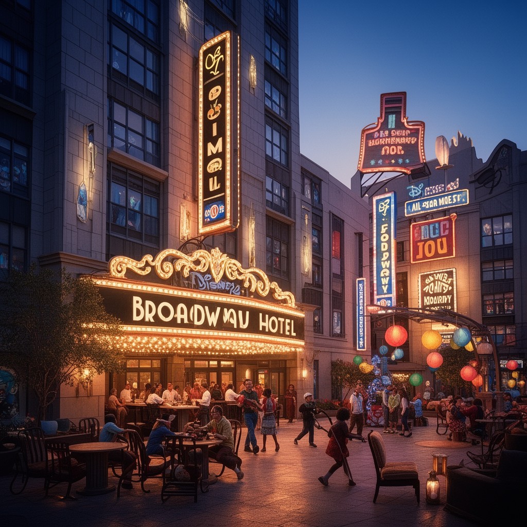 AI-generated illustration of Broadway Hotel