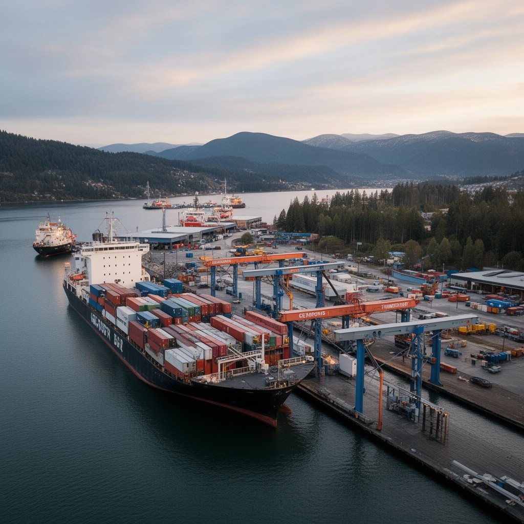 AI-generated illustration of Port of Thunder Bay