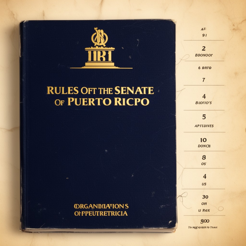 AI-generated illustration of Rules of the Senate of Puerto Rico
