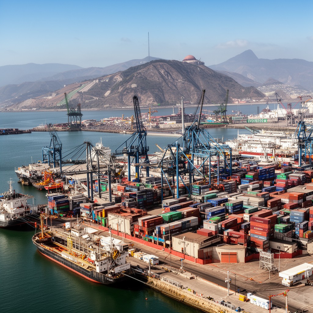 AI-generated illustration of Port of Veracruz