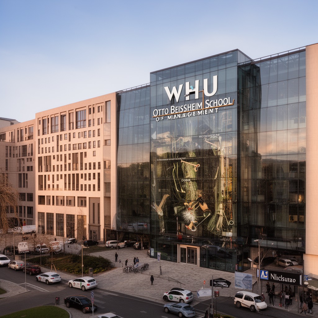 AI-generated illustration of WHU – Otto Beisheim School of Management