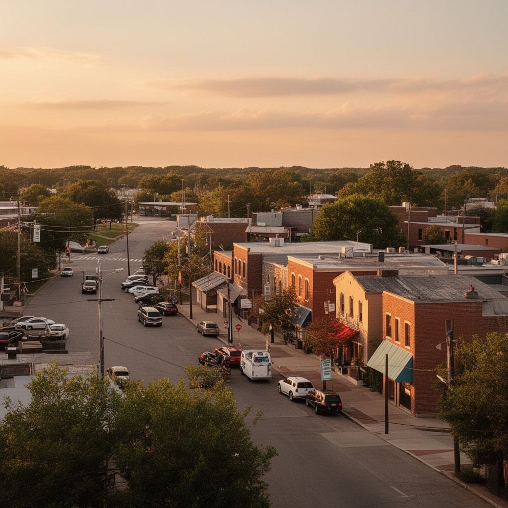 AI-generated illustration of Town of Justin, Texas