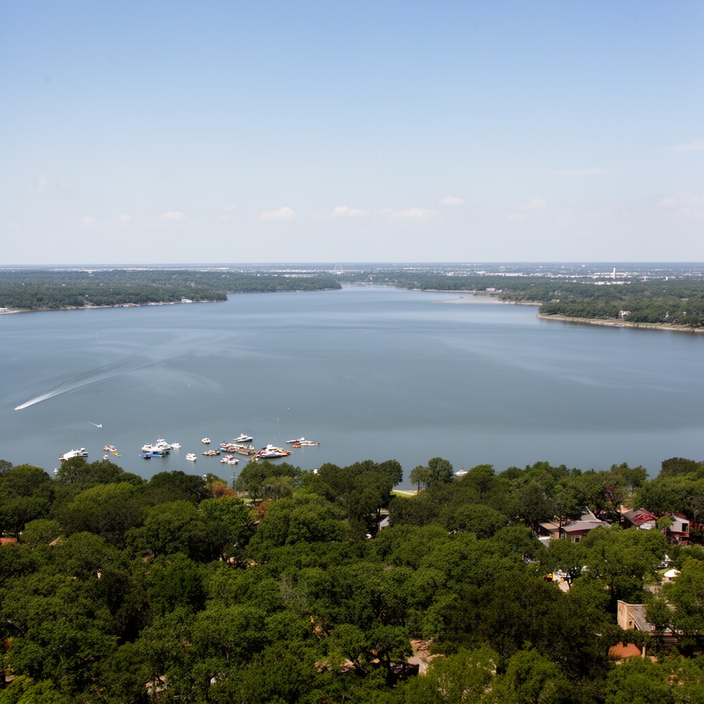 AI-generated illustration of Lewisville Lake