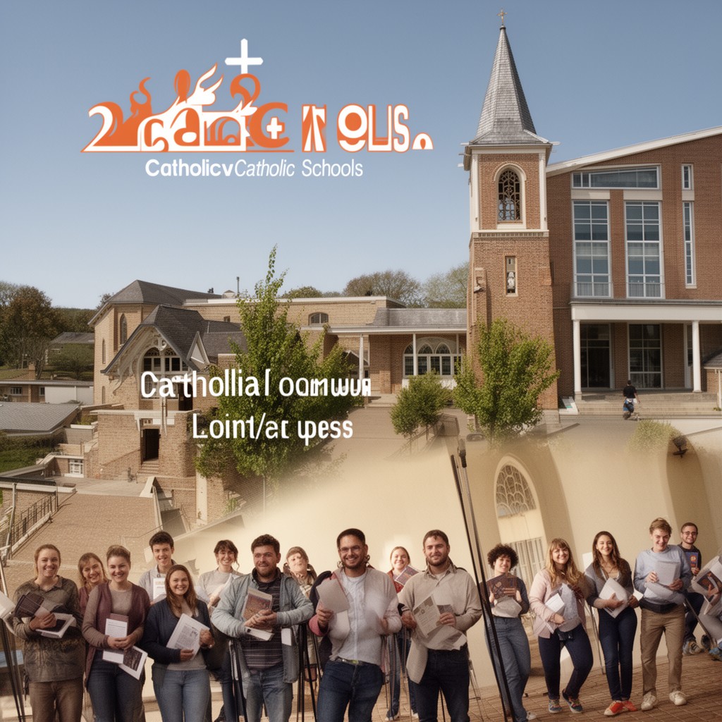 AI-generated illustration of Catholic schools