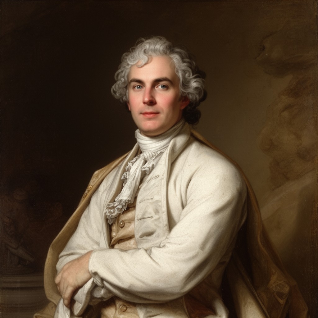 AI-generated illustration of Edmé Bouchardon