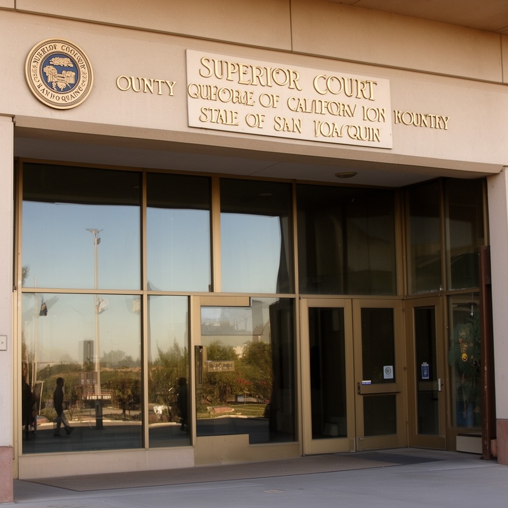 AI-generated illustration of Superior Court of California, County of San Joaquin