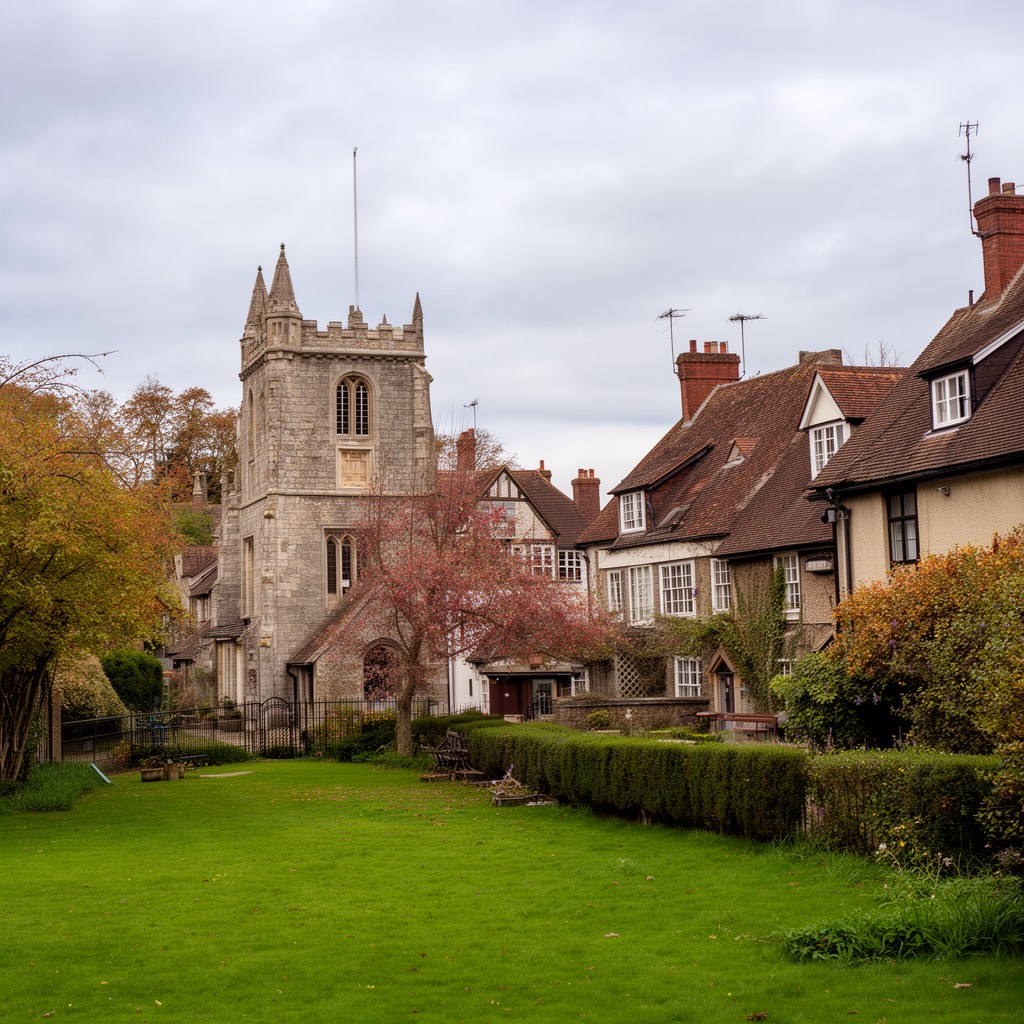 AI-generated illustration of Pyrford