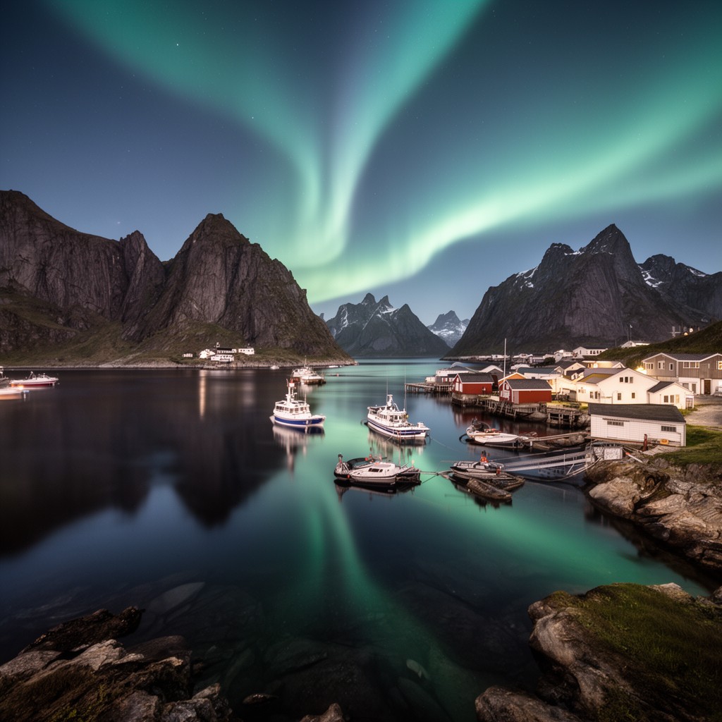 AI-generated illustration of Lofoten