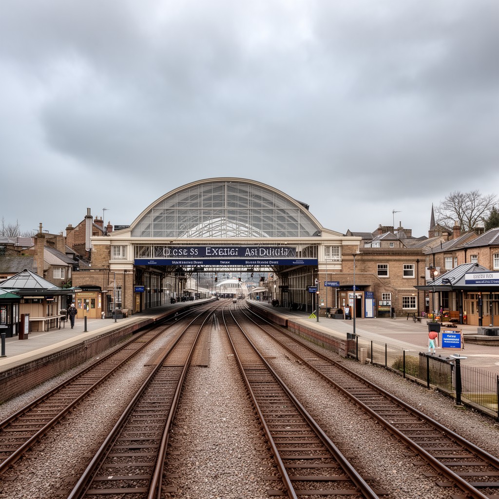 AI-generated illustration of Exeter St Davids
