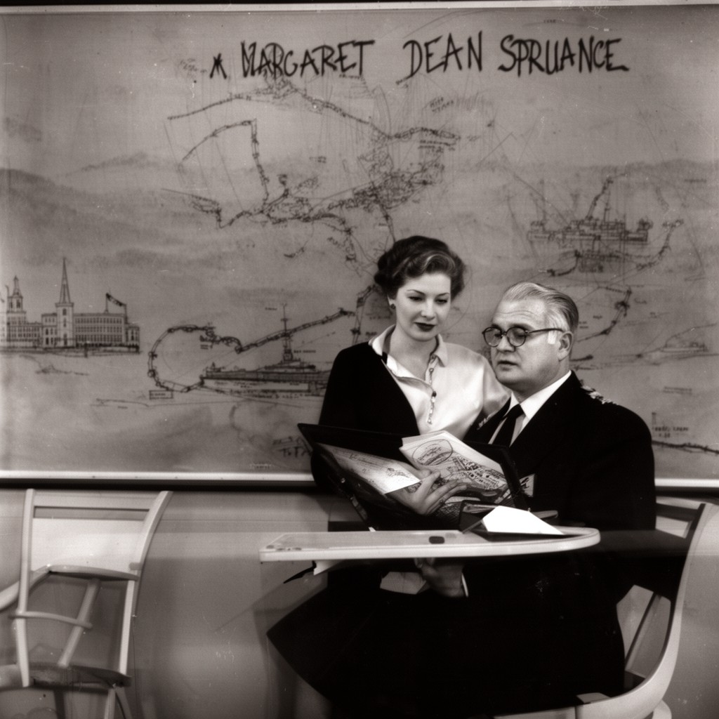 AI-generated illustration of Margaret Dean Spruance