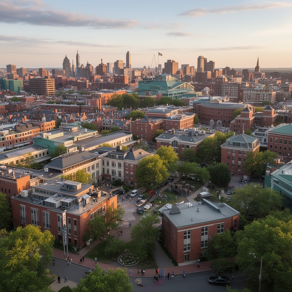 AI-generated illustration of Fenway Campus