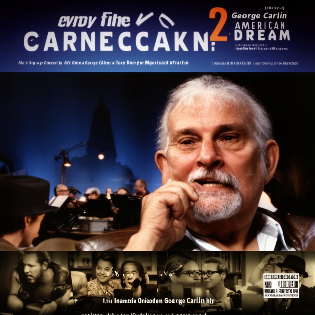 AI-generated illustration of George Carlin: American Dream