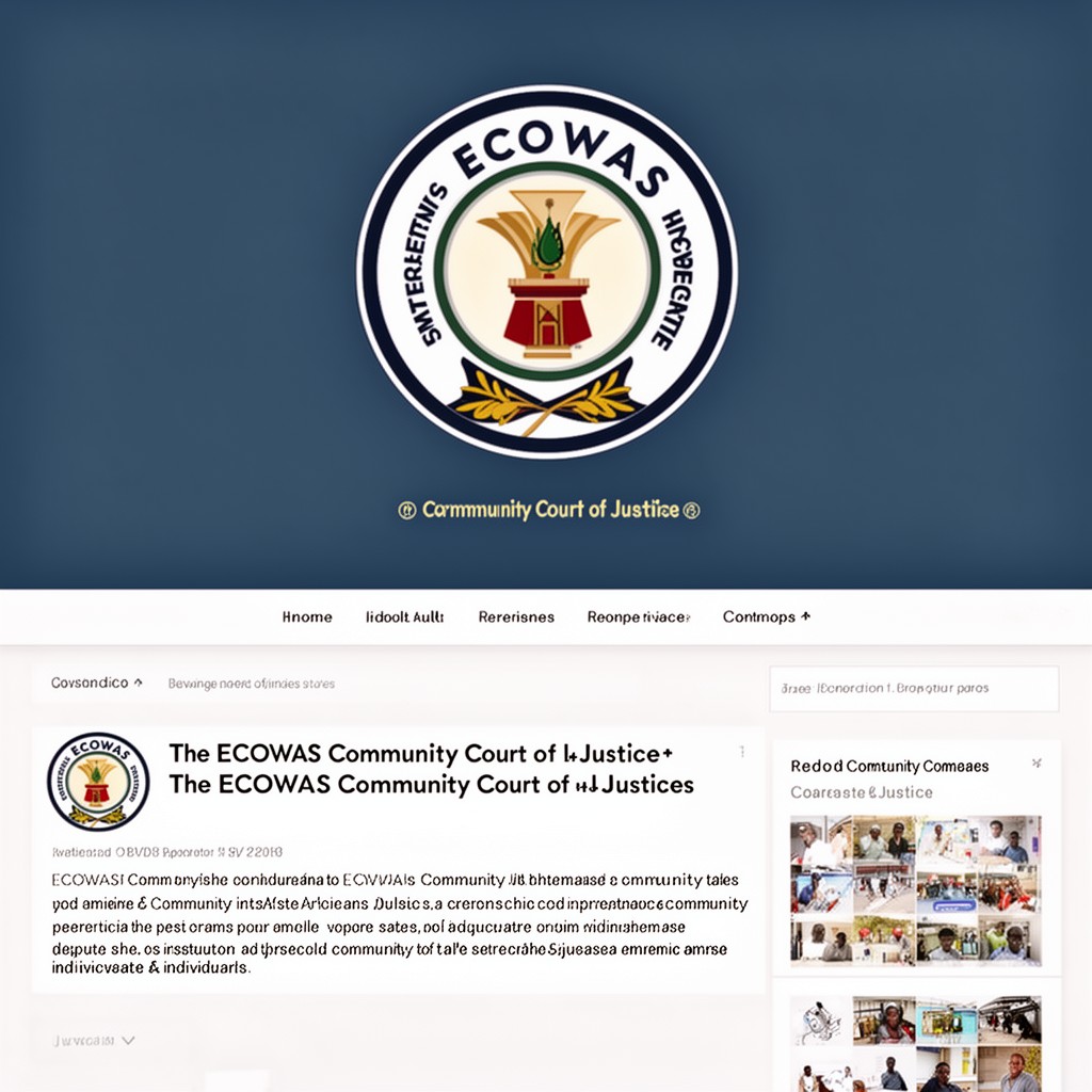 AI-generated illustration of ECOWAS Community Court of Justice