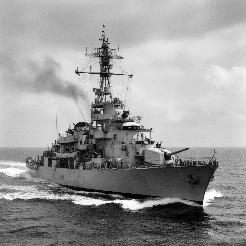 AI-generated illustration of HMS Maori