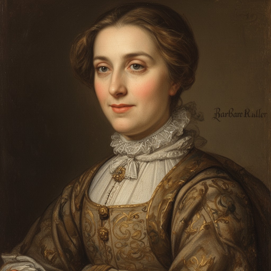 AI-generated illustration of Barbara Müller