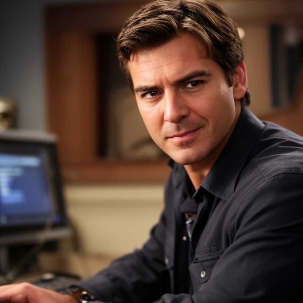 AI-generated illustration of Nathan Fillion