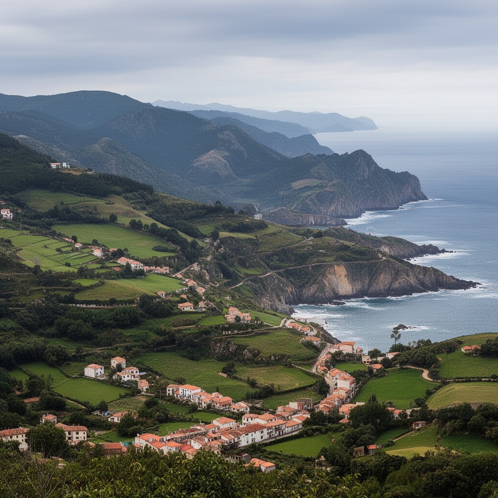 AI-generated illustration of northern Spain