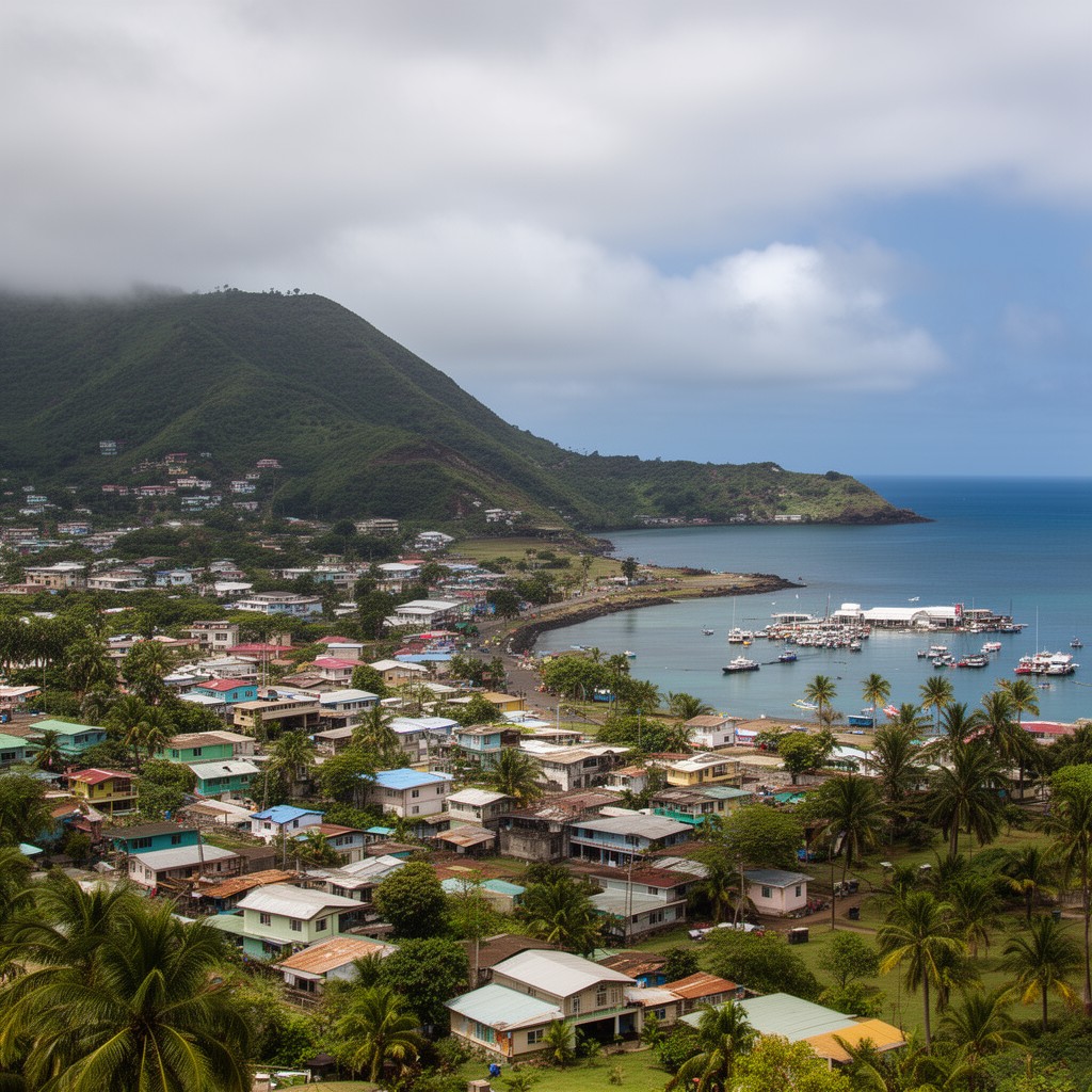 AI-generated illustration of Pago Pago