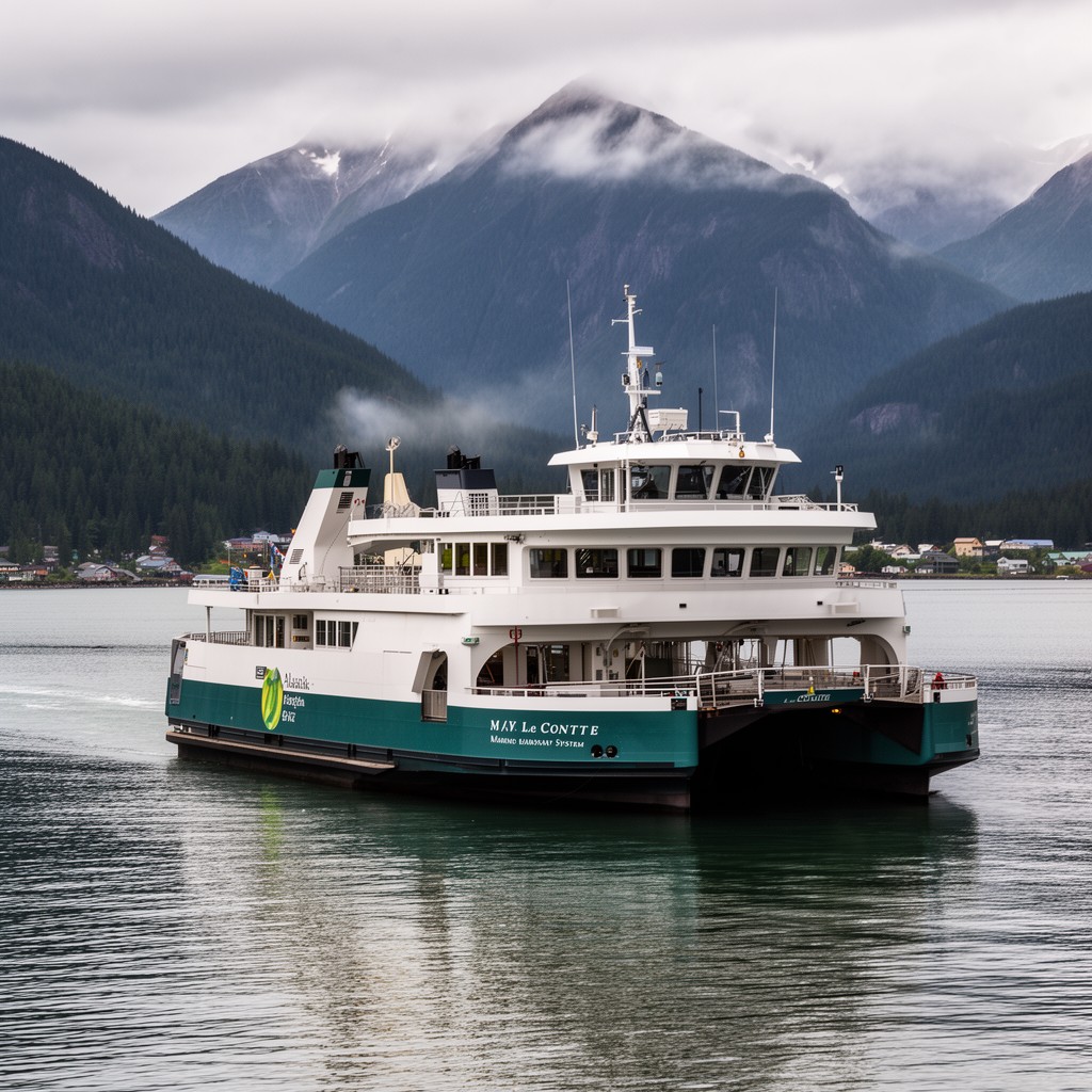 AI-generated illustration of M/V LeConte