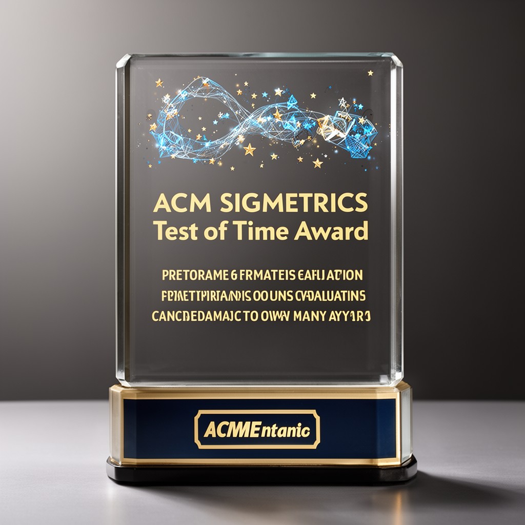AI-generated illustration of ACM SIGMETRICS Test of Time Award