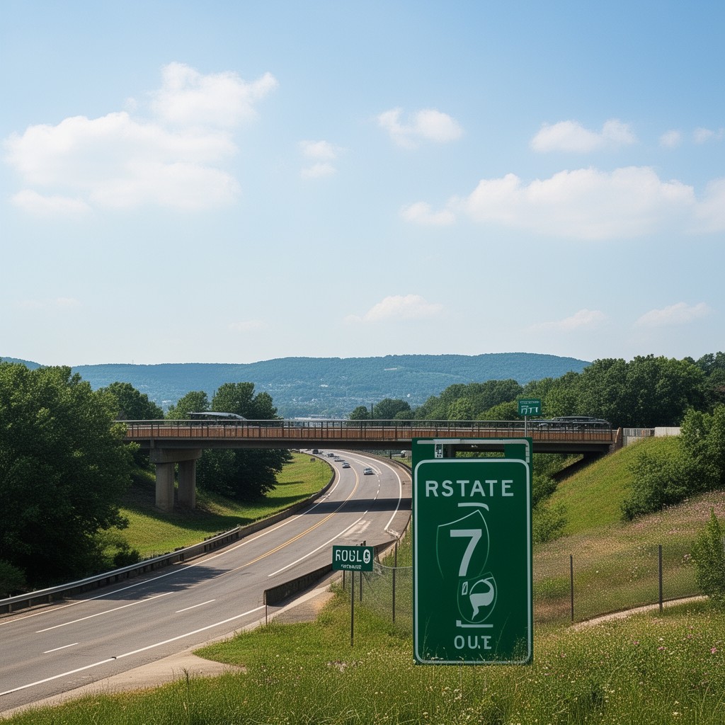AI-generated illustration of State Route 7