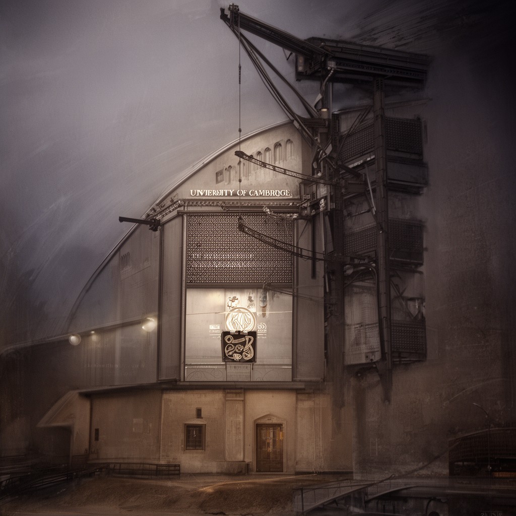 AI-generated illustration of Faculty of Divinity, University of Cambridge