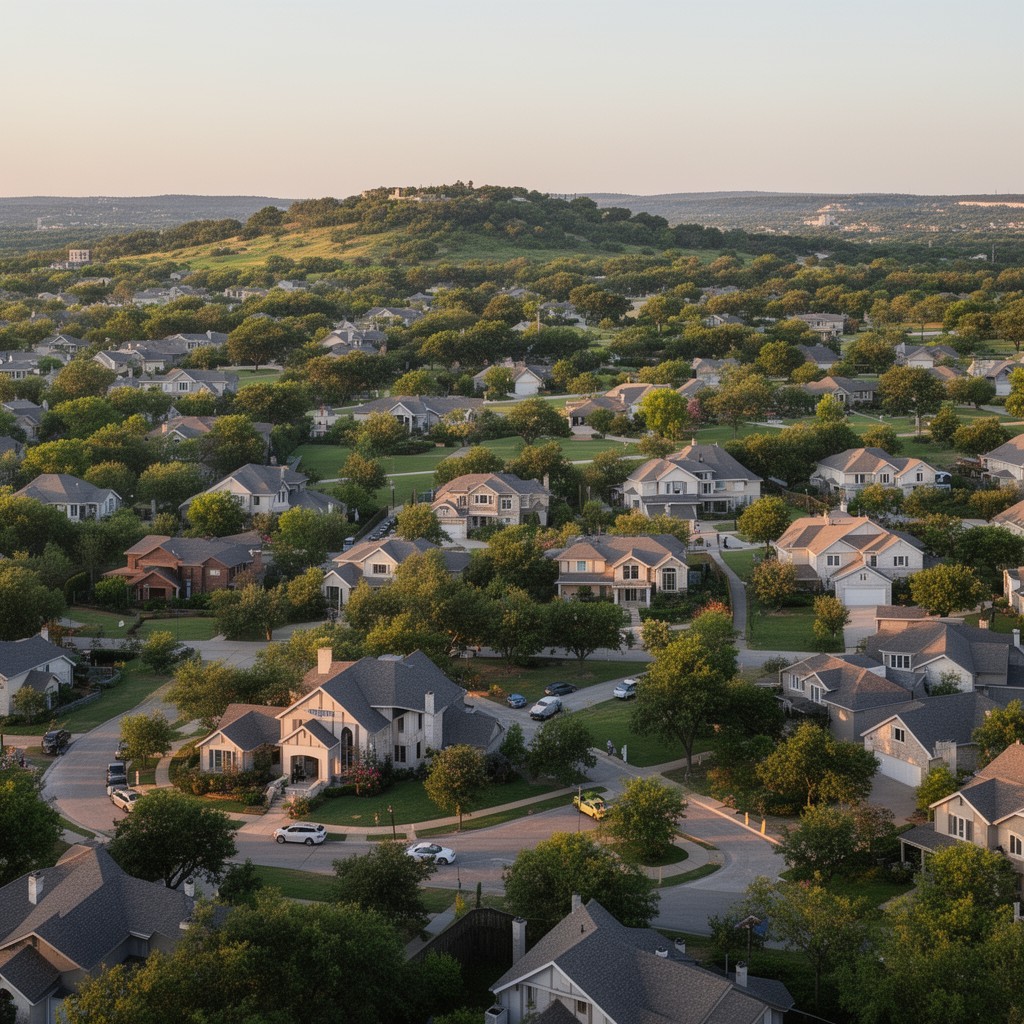 AI-generated illustration of Flower Mound, Texas