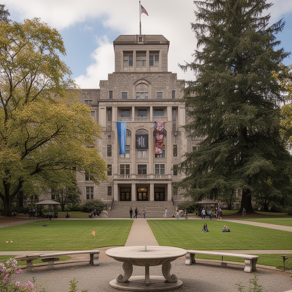 AI-generated illustration of Willamette University