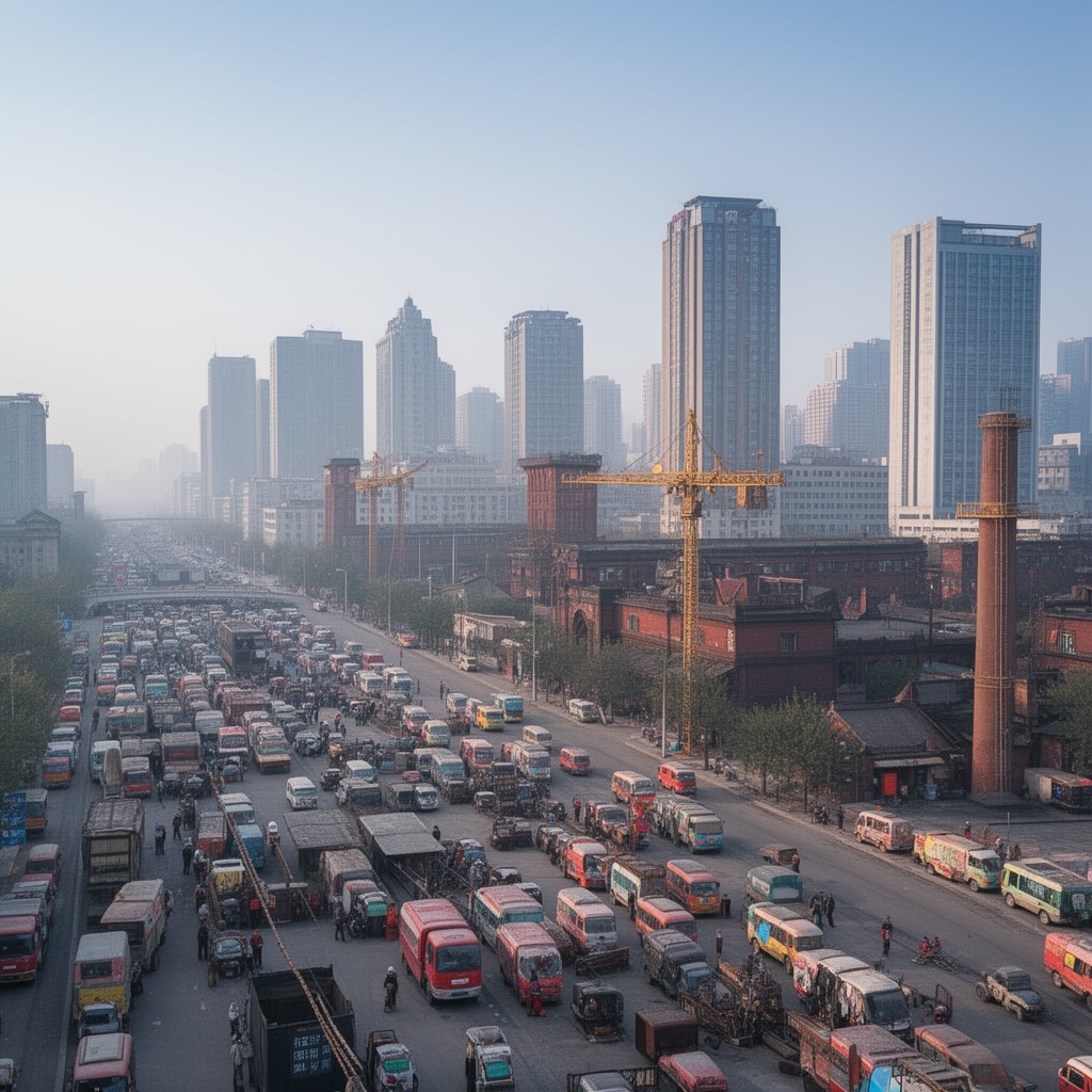AI-generated illustration of Shijiazhuang