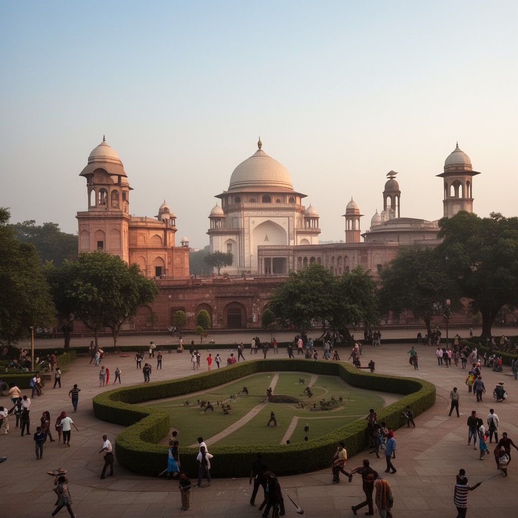 AI-generated illustration of Delhi