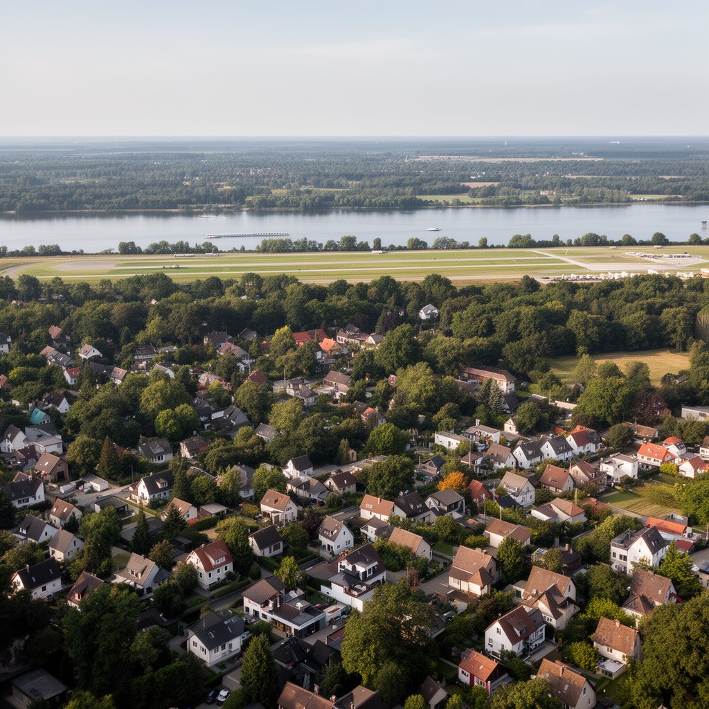 AI-generated illustration of Gatow village