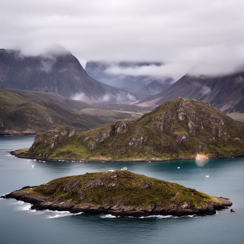 AI-generated illustration of Navarino Island