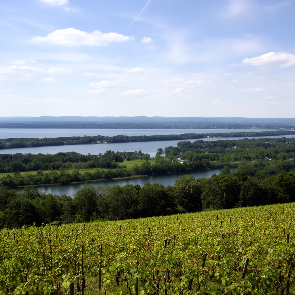 AI-generated illustration of Seneca Lake