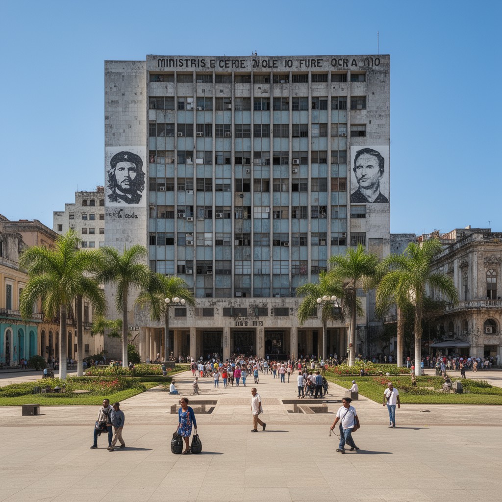 AI-generated illustration of Ministry of the Interior building