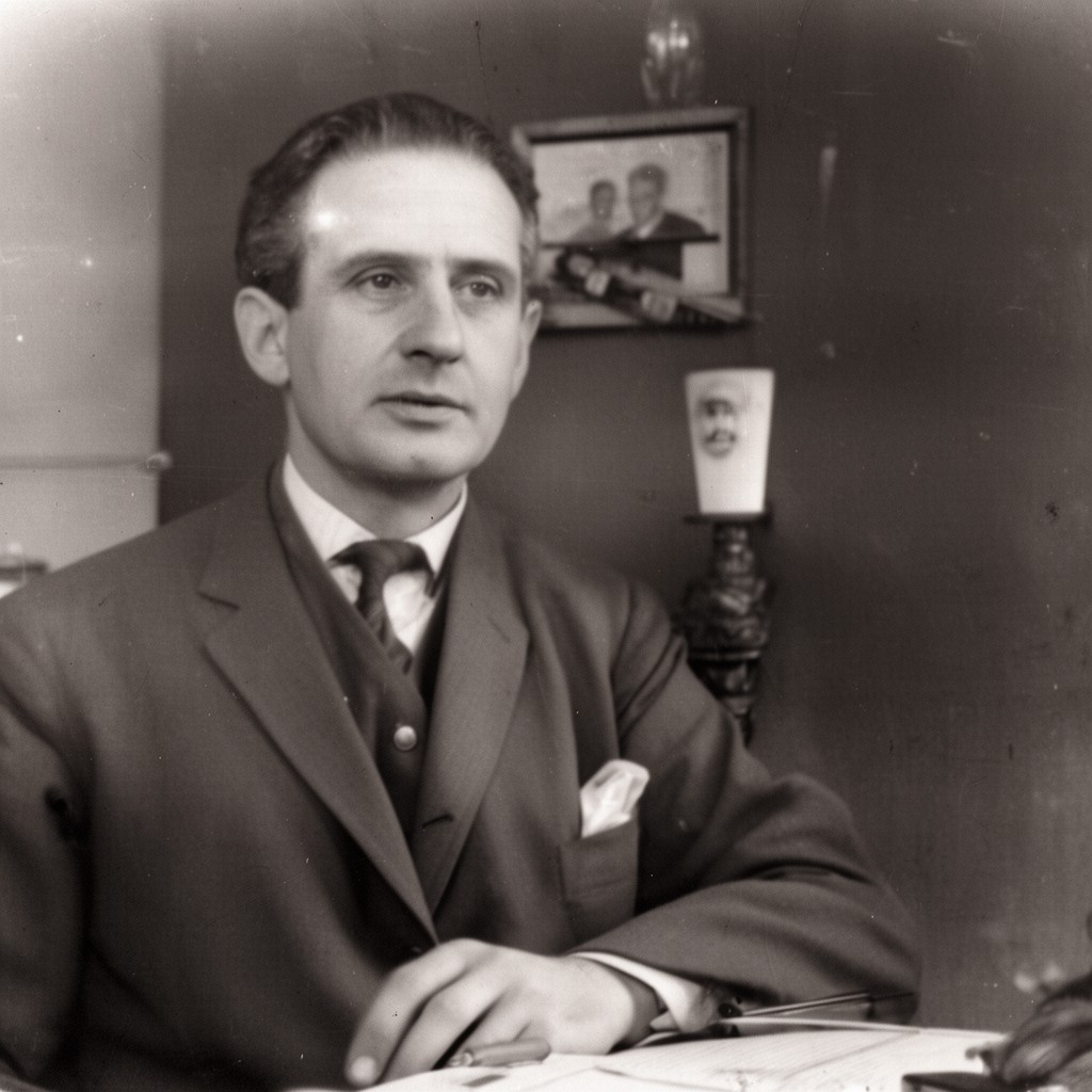 AI-generated illustration of Frank Aiken