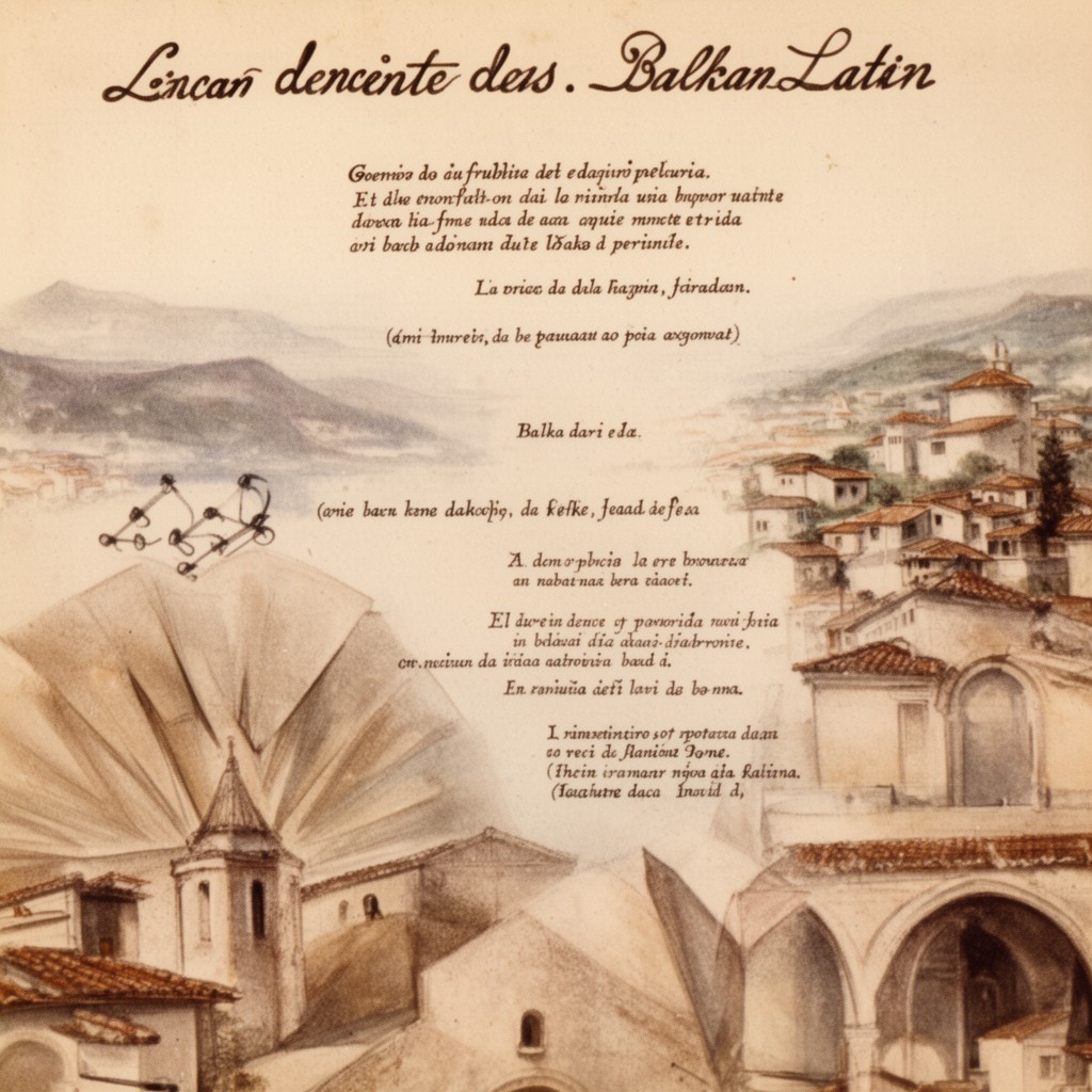 AI-generated illustration of Balkan Latin