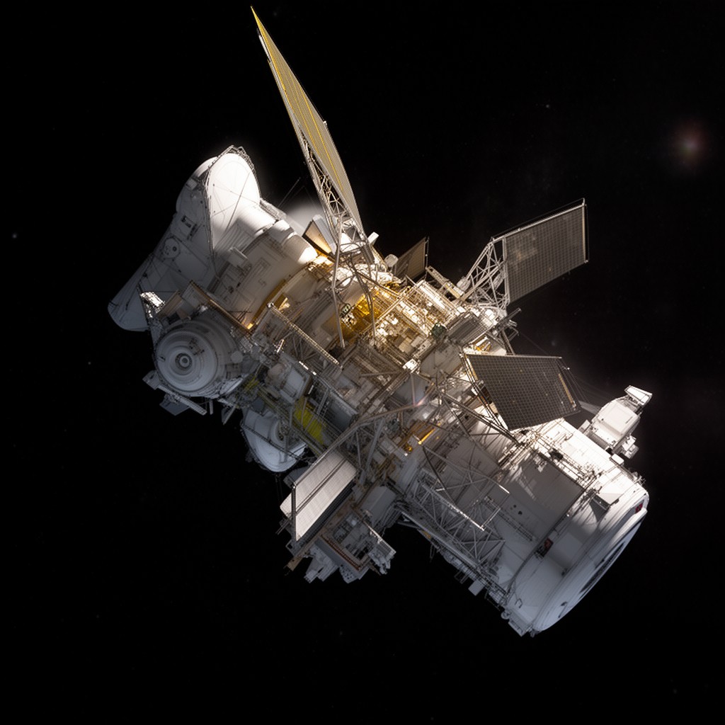 AI-generated illustration of Chandra X-ray Observatory