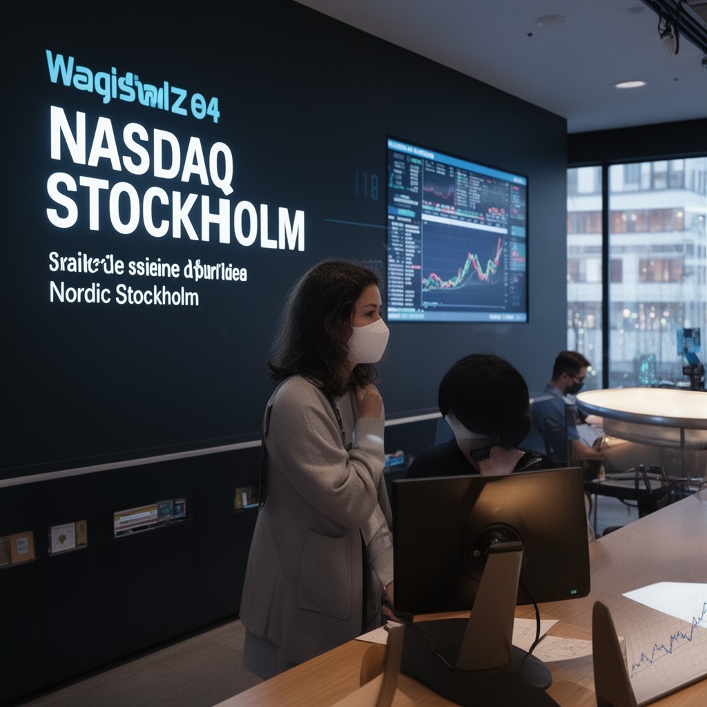 AI-generated illustration of Nasdaq Stockholm