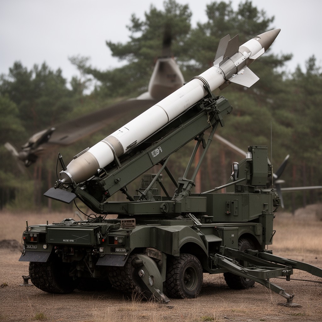 AI-generated illustration of RBS 70 missile system